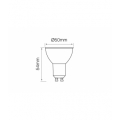 Żarówka LED GU10 5W barwa neutralna 4000K 340lm szklana 50° LED line 248313