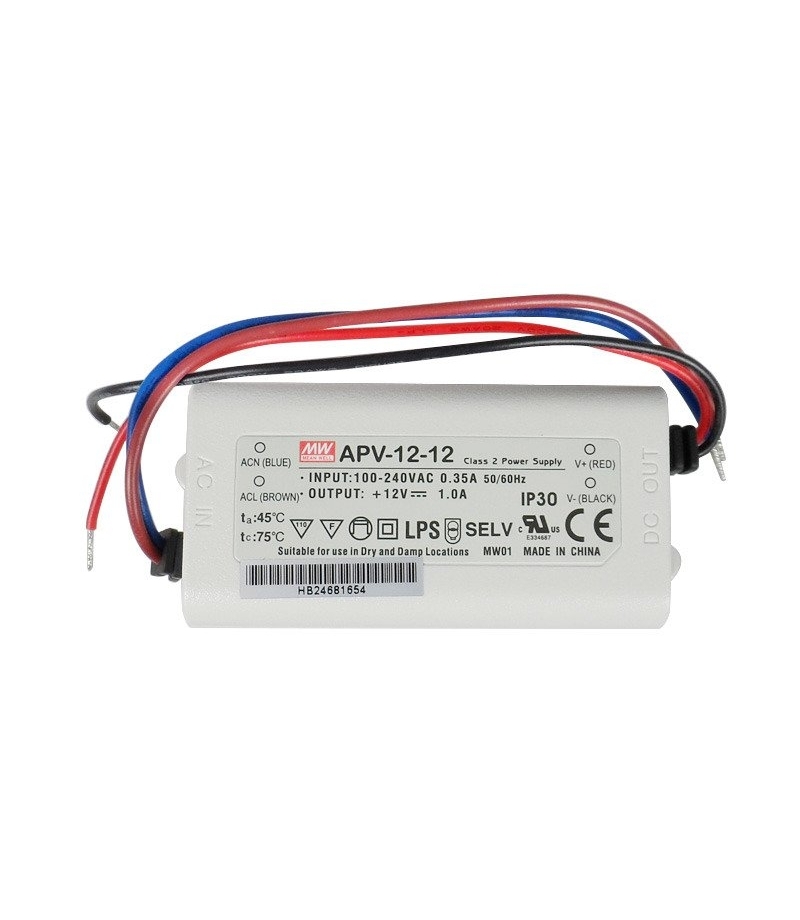 Zasilacz APV-12-12 1A 12W 12V IP30 Mean Well APV-12-12