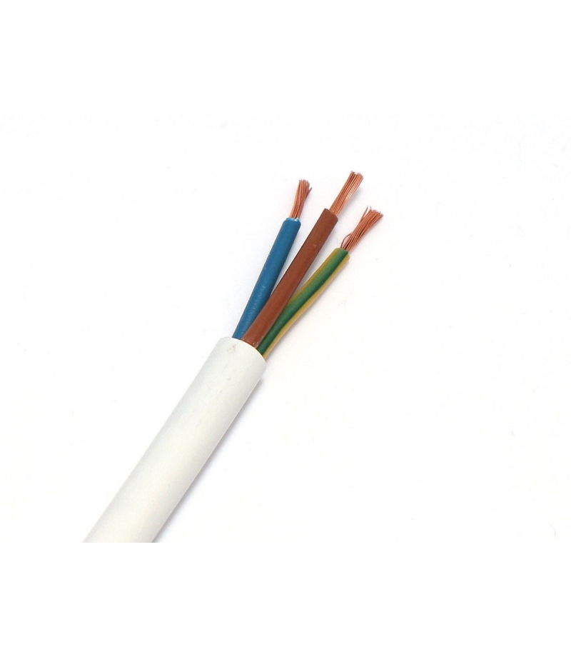 Przewód prądowy OMY 3x1mm 300V biały  OMY3X1-W