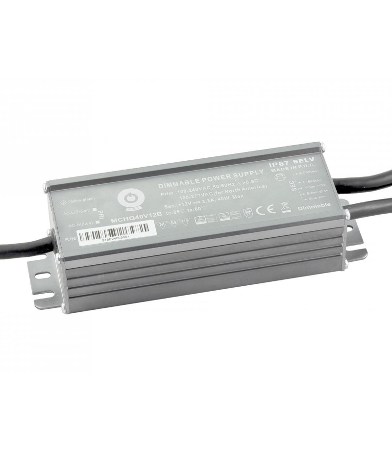 Zasilacz MCHQ40V12B 3,3A 40W 12V IP67 POS MCHQ40V12B