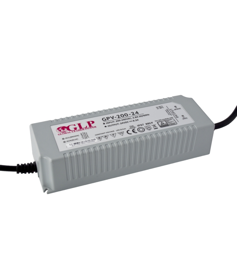 Zasilacz GPV-200-24 8,3A 192W 24V IP67 GLP GPV-200-24