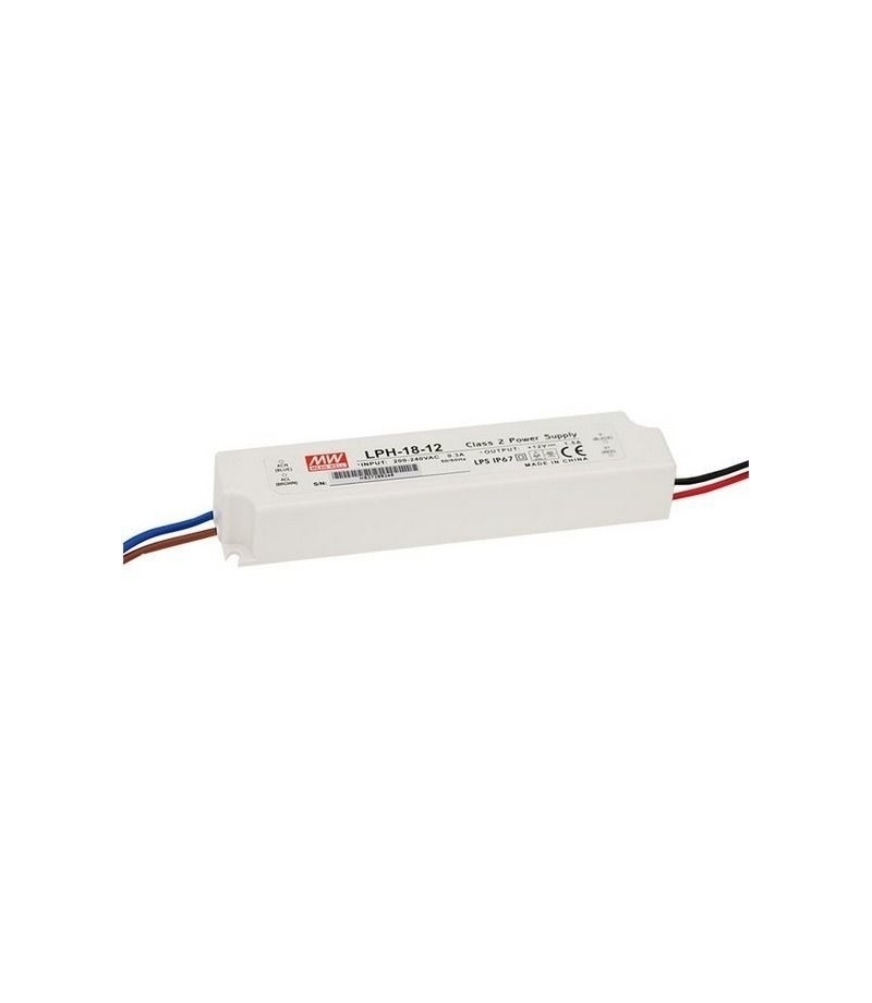 Zasilacz LPH-18-12 1,5A 18W 12V IP67 Mean Well LPH-18-12