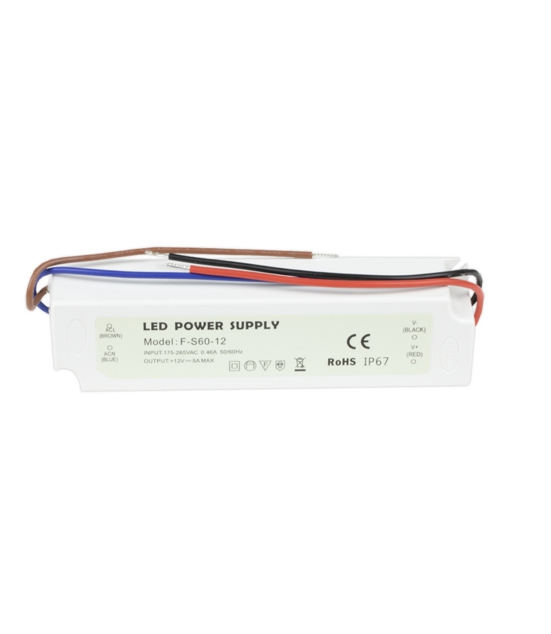 Zasilacz F-S60-12 5A 60W 12V IP67  F-S60-12