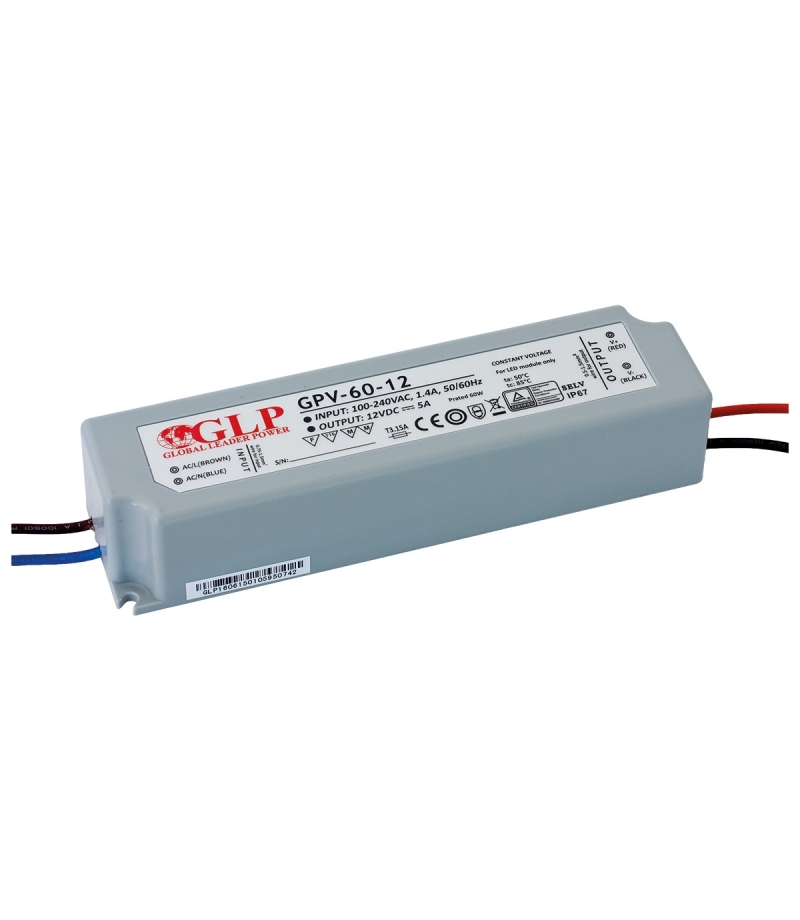 Zasilacz GPV-30-36 1,67A 60W 36V IP67 GLP GPV-60-36