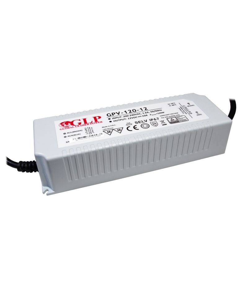 Zasilacz GPV-120-12 10A 120W 12V IP67 GLP GPV-120-12