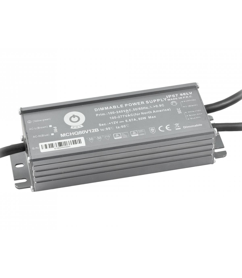 Zasilacz MCHQ80V24B 3,33A 80W 24V IP67 POS MCHQ80V24B