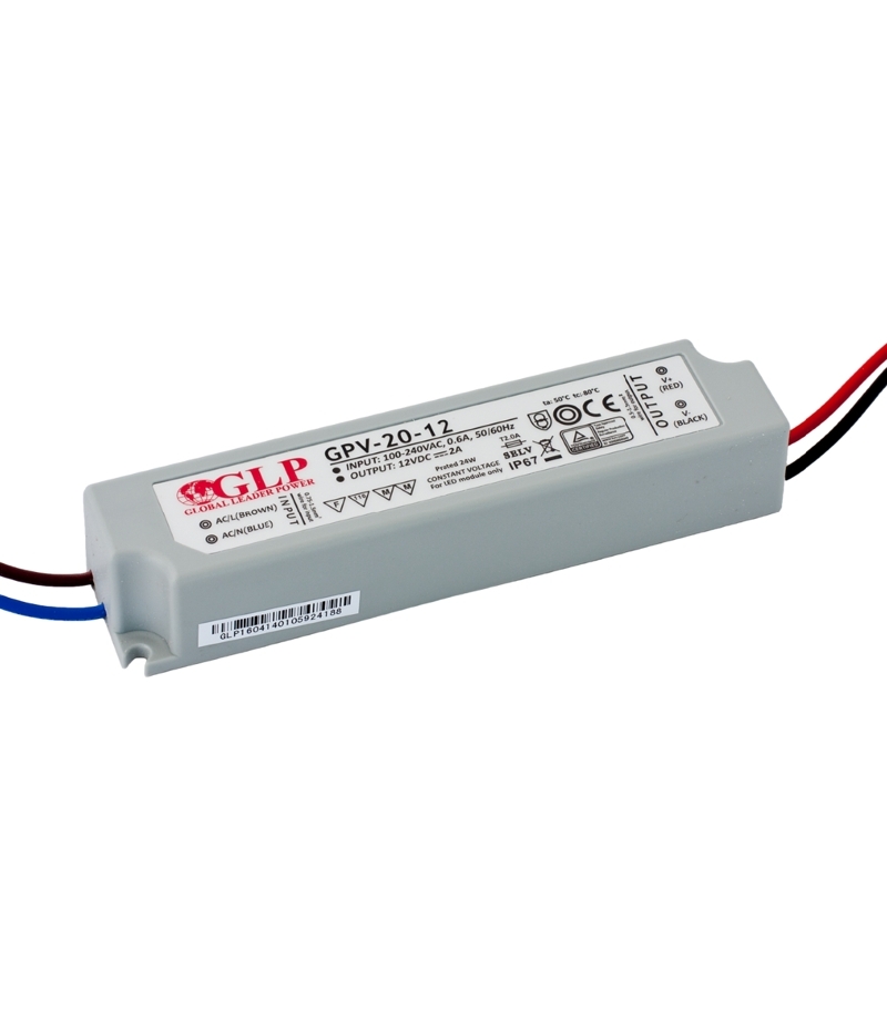 Zasilacz GPV-20-15 1,33A 15W 15V IP67 GLP GPV-20-15