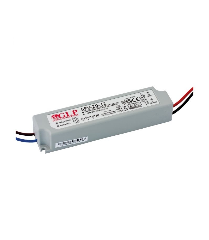 Zasilacz GPV-20-5 3A 15W 5V IP67 GLP GPV-20-5