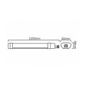 Oprawa hermetyczna TRI-PROOF 4000K 70W 8400lm IP65 150cm szara LITE