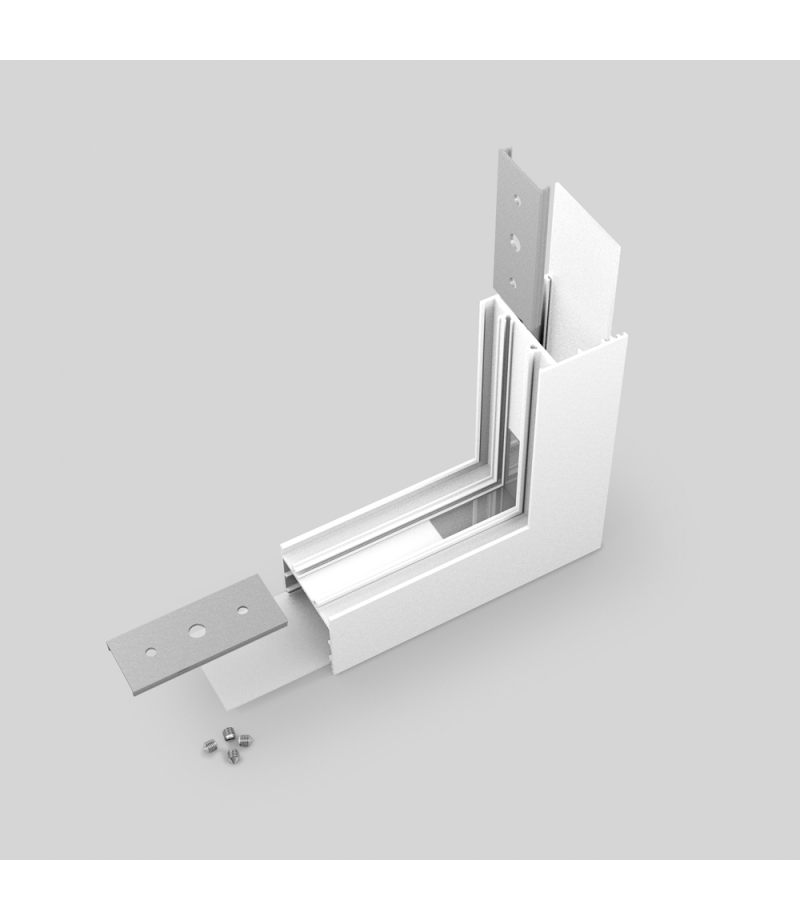 Łącznik VARIO30-02 90st gięty biały /op TOPMET V4680001S