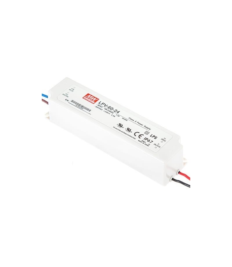 Zasilacz LPV-60-24 2,5A 60W 24V IP67 Mean Well LPV-60-24