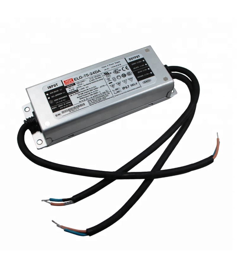 Zasilacz ELG-75-24DA-3Y  75W 24V 3.15A IP67 Mean Well ELG-75-24DA-3Y