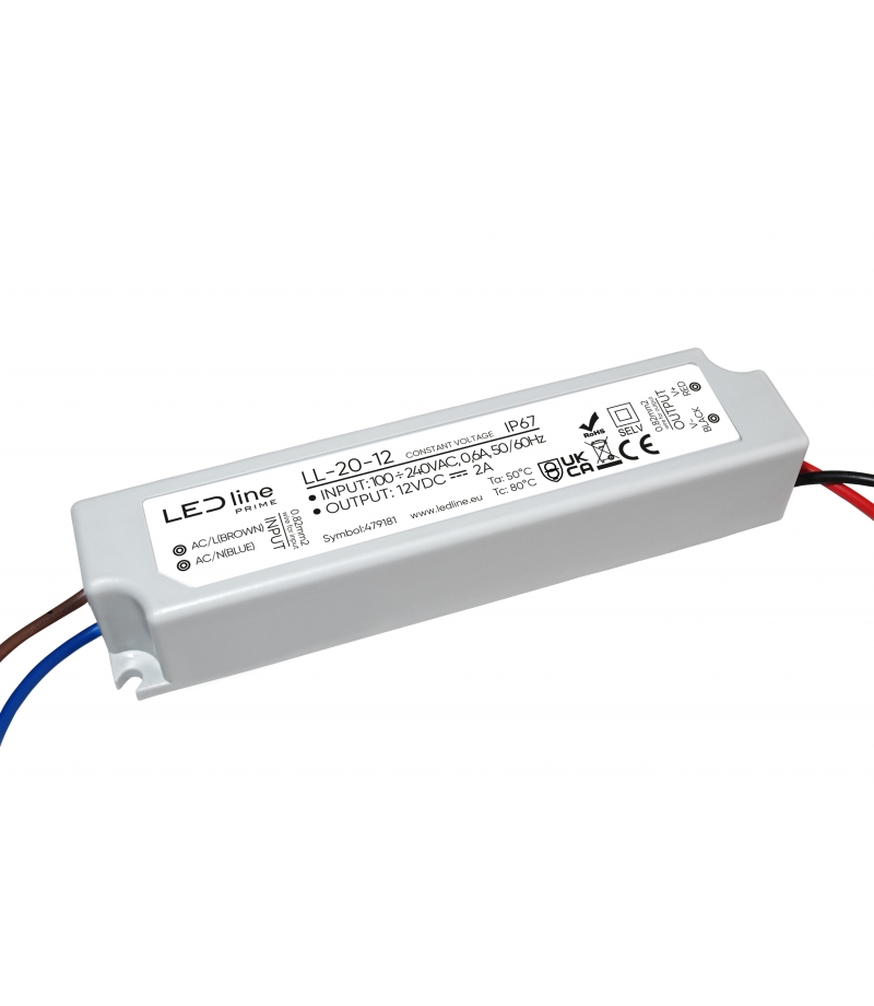 Zasilacz LED line PRIME 20-12 IP67 12V LED line LL-20-12