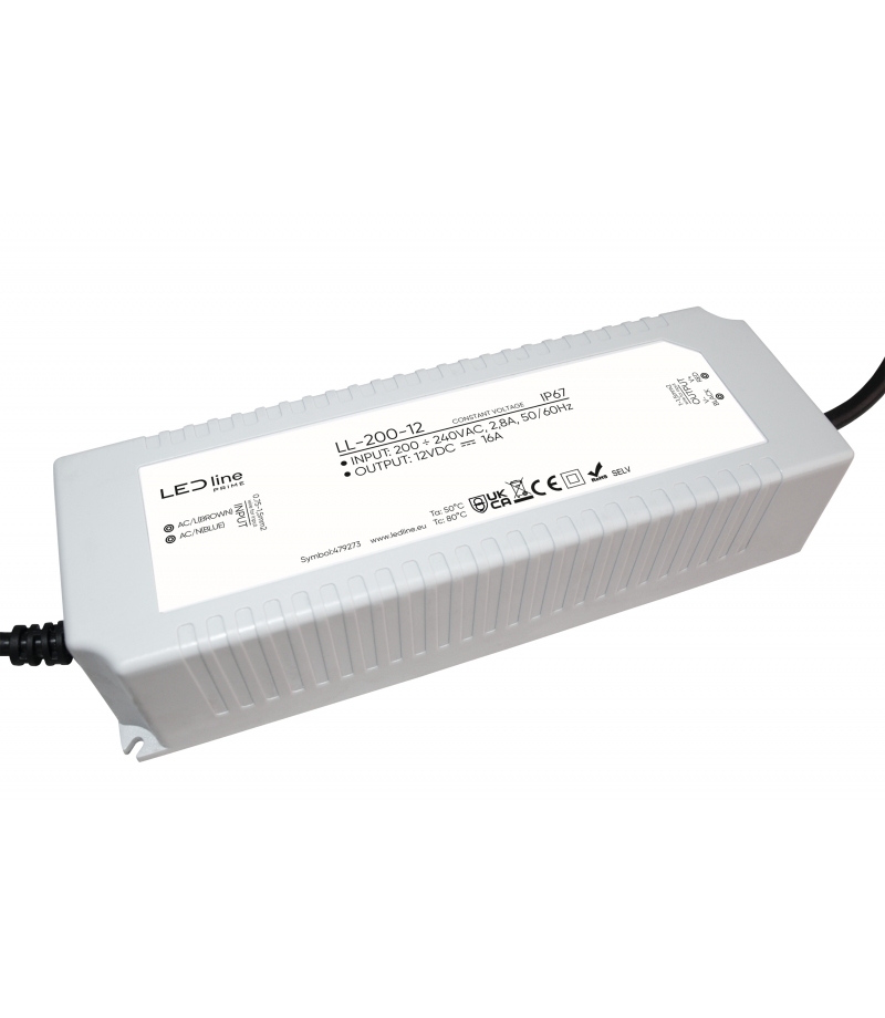 Zasilacz LED line PRIME 200-12 IP67 12V LED line LL-200-12