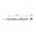 Oprawa hermetyczna przemysłowa CZARNA LINKER 40W 4000K 150lm/W 120cm IP65 LED line PRIME 203754