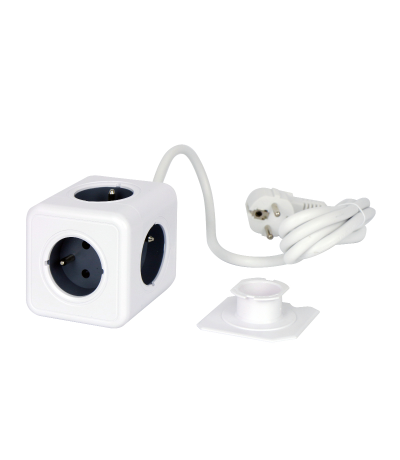 Przedłużacz CUBE 5 gniazd 1,5m 16A/3680W Schuko AURA line 205796