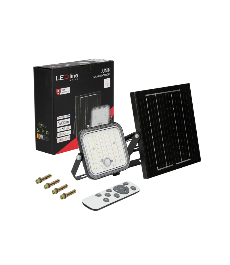 Naświetlacz LED solanry LUNIR 50W barwa neutralna 4000K 1400lm PRIME