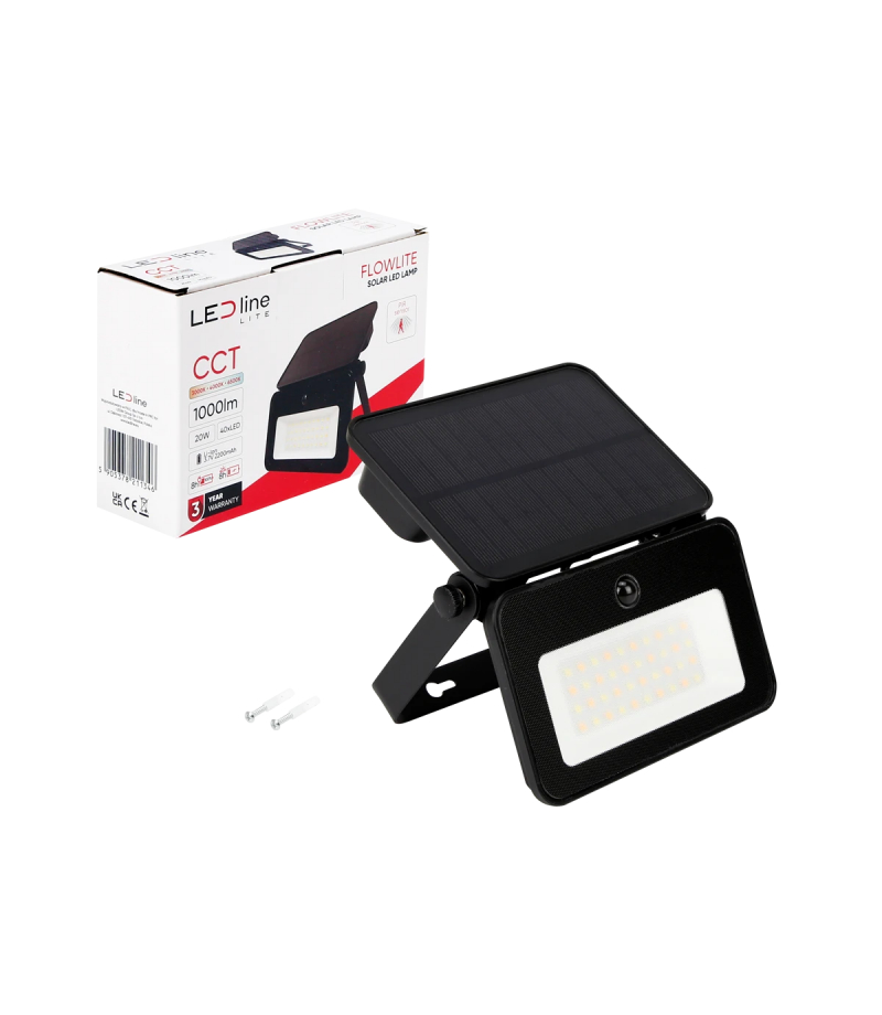 Naświetlacz LED solanry FLOWLITE 20W z czujnikiem ruchu zmienna barwa CCT 1000lm LITE
