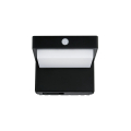 Oprawa Solarna Elewacyjna Suntis 3000K 220lm 2Ah USB-C Kwadrat IP54 Czarna PRIME