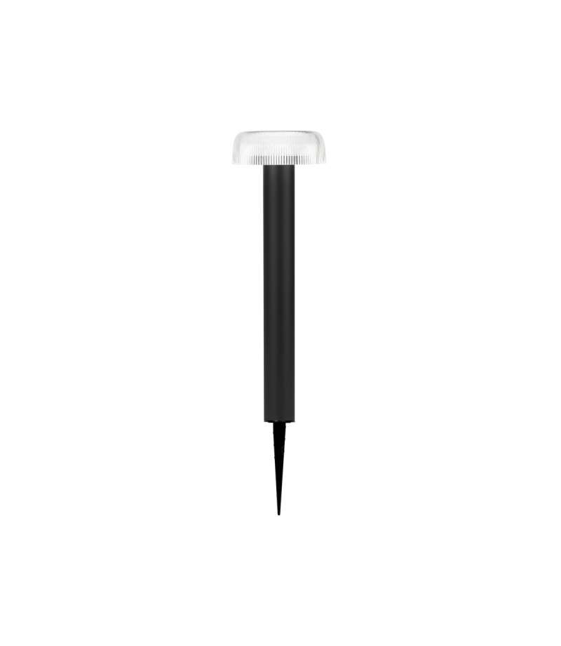 Oprawa Solarna Ogrodowa słupke 47cm Suntis barwa ciepła 3000K 170lm 2Ah USB-C Okrągła IP54 Czarna PRIME