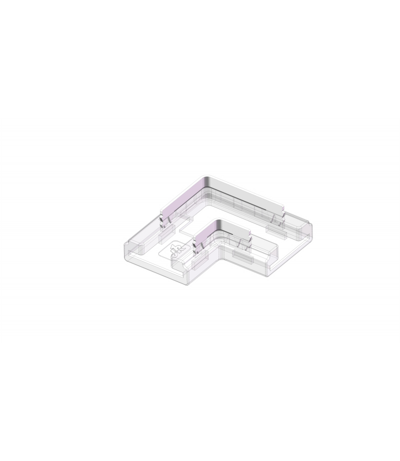 Łącznik do taśm Fast Connector 3gen. L SMD/COB 2pin 10mm 5A PCB-PCB PRIME LED line PRIME 220478 LED line PRIME 220478