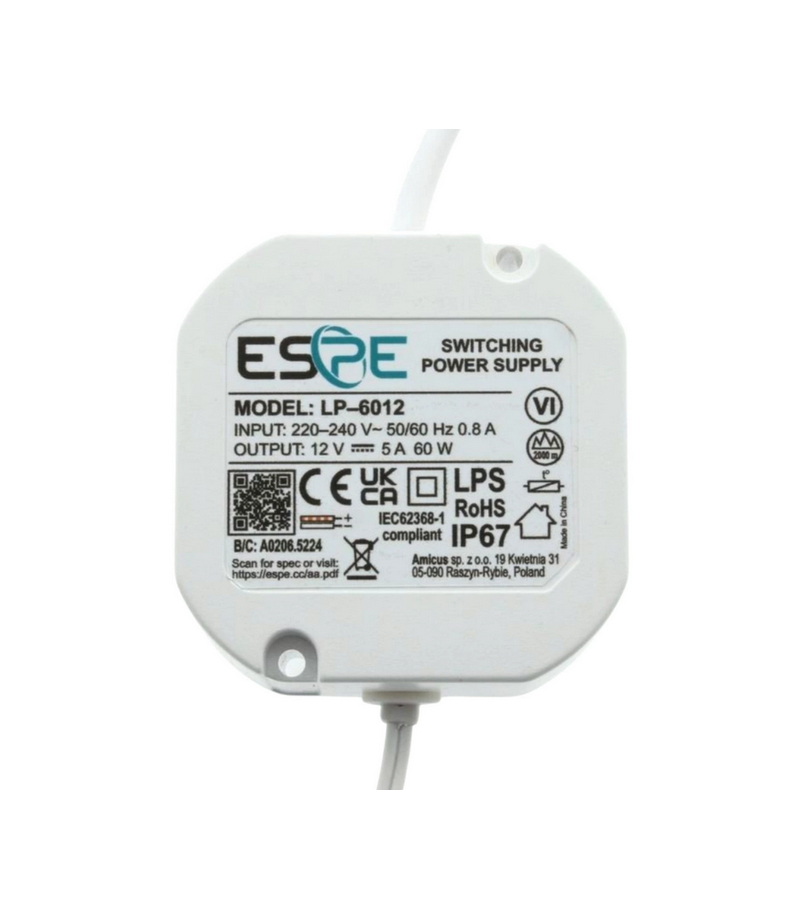 Zasilacz LP-6012 5A 60W 12V PUSZKA  LP-6012  LP-6012