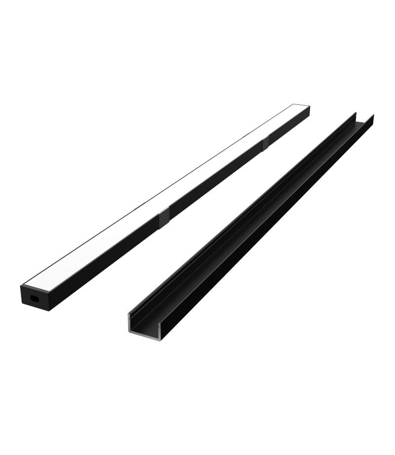 Profil aluminiowy nawierzchniowy czarny 3m - zestaw PRIME LED line PRIME 218048 LED line PRIME 218048