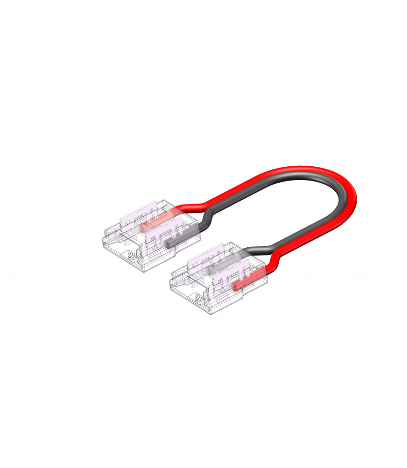Złączka do taśm Fast Connector 3gen. SMD/COB 2pin 10mm 6A PCB-przewód 15cm-PCB PRIME (10 szt.) LED line PRIME 220461 LED line PRIME 220461