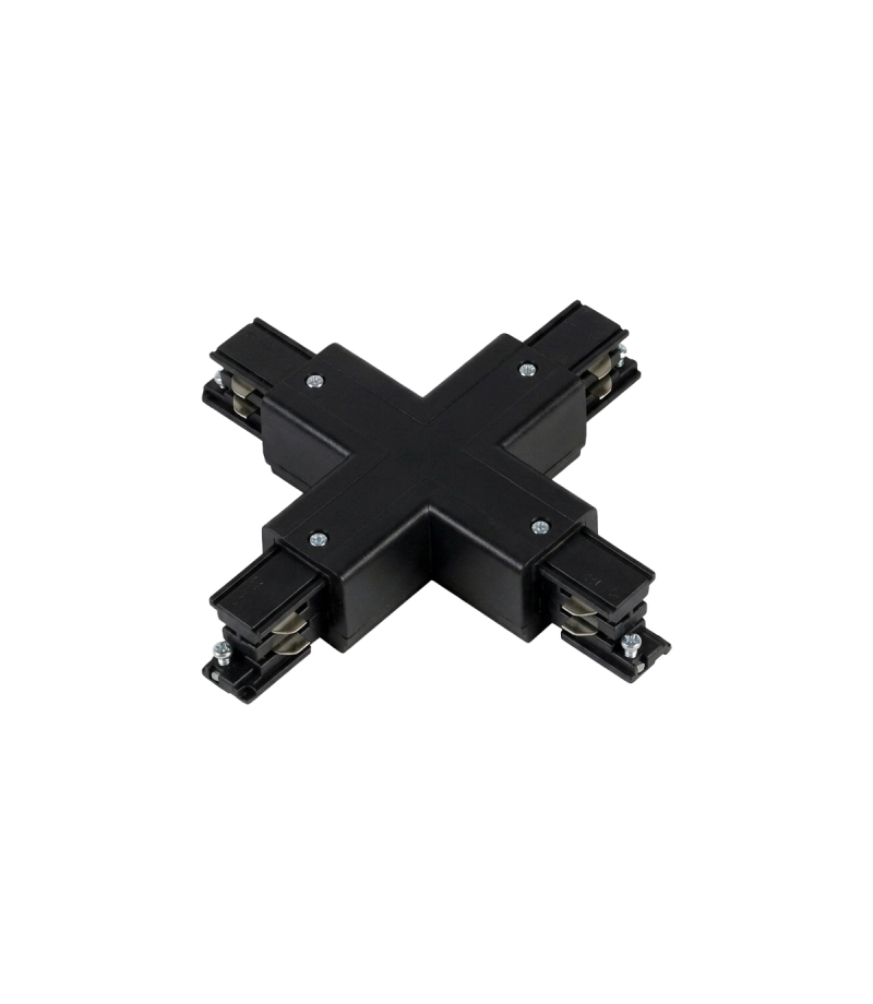 Łącznik X do szynoprzewodu LUMICANTO POWERTRACK czarny z zasilaniem PRIME LED line PRIME 221192 LED line PRIME 221192