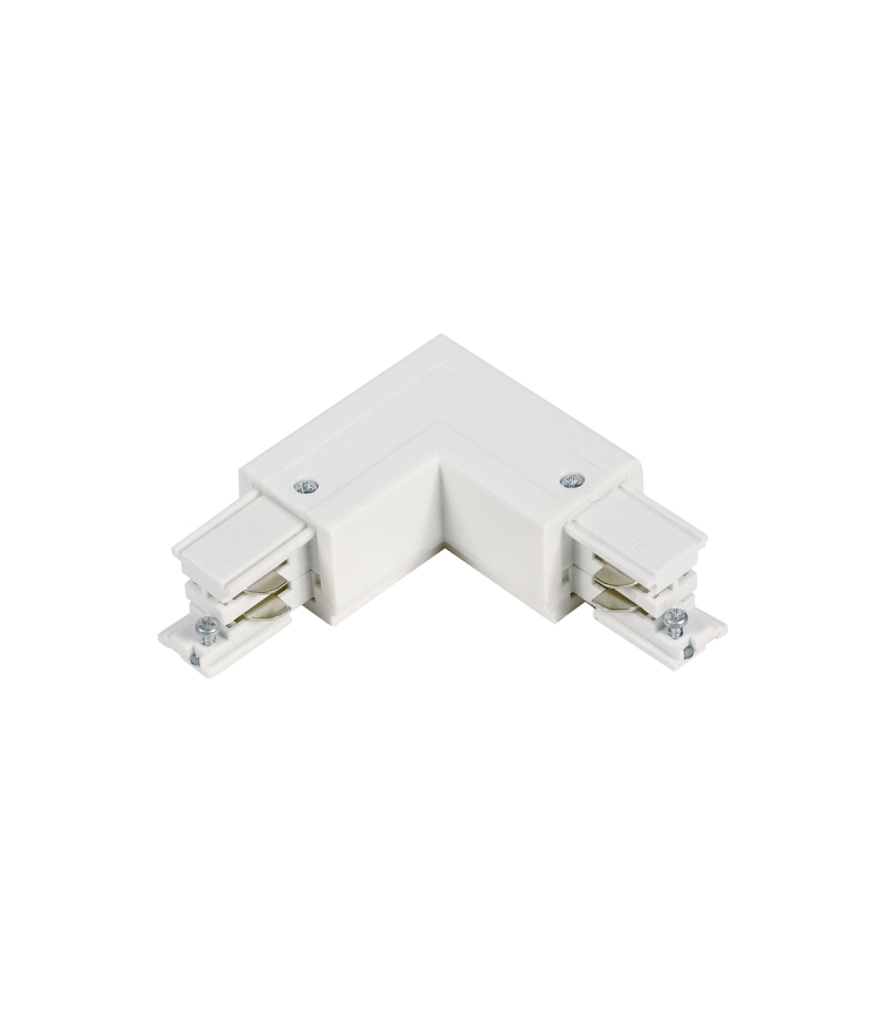 Łącznik L do szynoprzewodu LUMICANTO POWERTRACK prawy biały z zasilaniem PRIME LED line PRIME 221222 LED line PRIME 221222