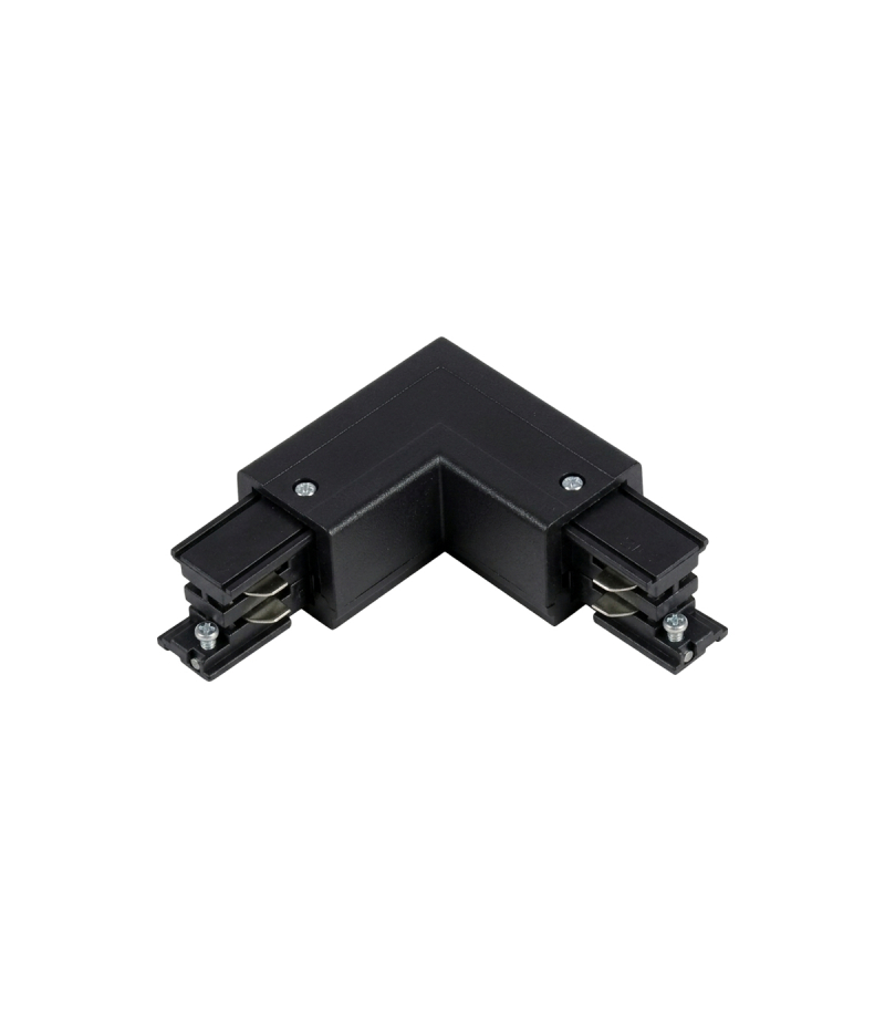 Łącznik L do szynoprzewodu LUMICANTO POWERTRACK lewy czarny z zasilaniem PRIME LED line PRIME 221215 LED line PRIME 221215