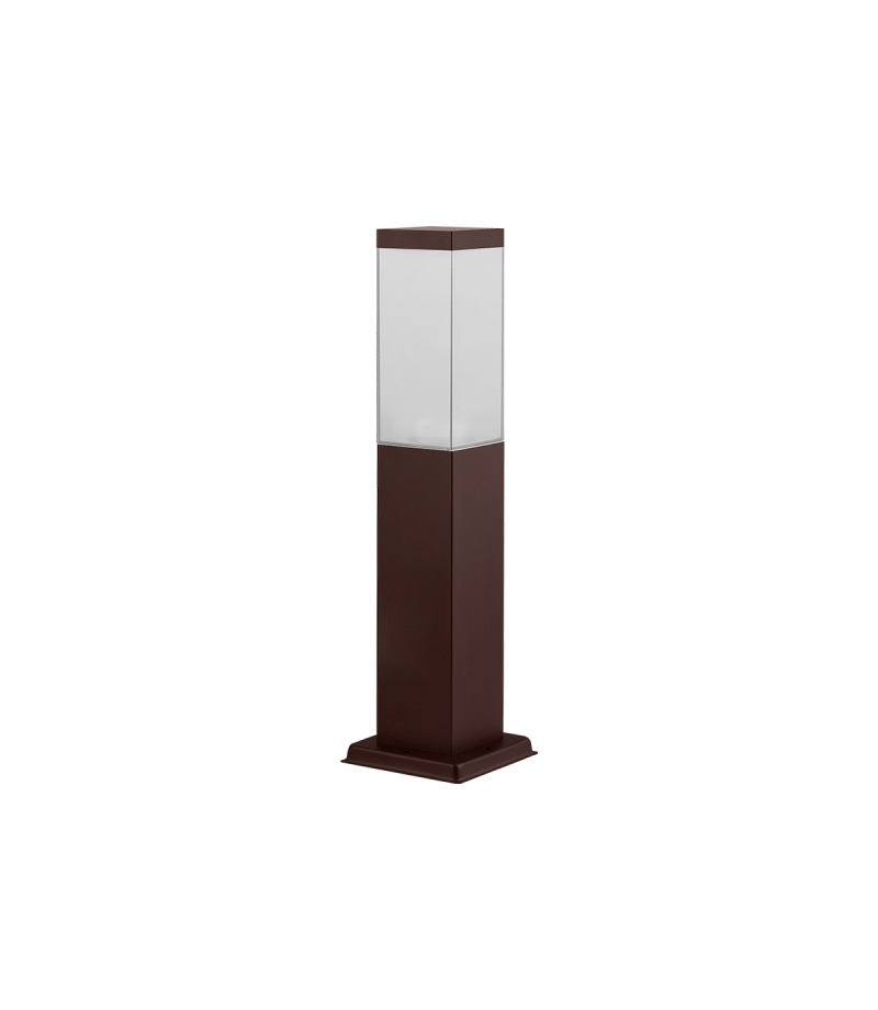 Słupek ogrodowy CUBE kwadratowy corten E27 80cm LITE LED line LITE 227514 LED line LITE 227514