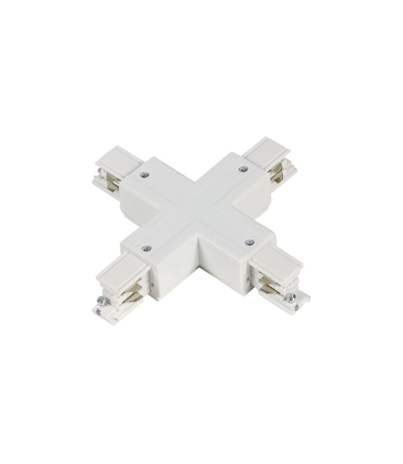 Łącznik X do szynoprzewodu LUMICANTO POWERTRACK biały z zasilaniem PRIME LED line PRIME 221185 LED line PRIME 221185