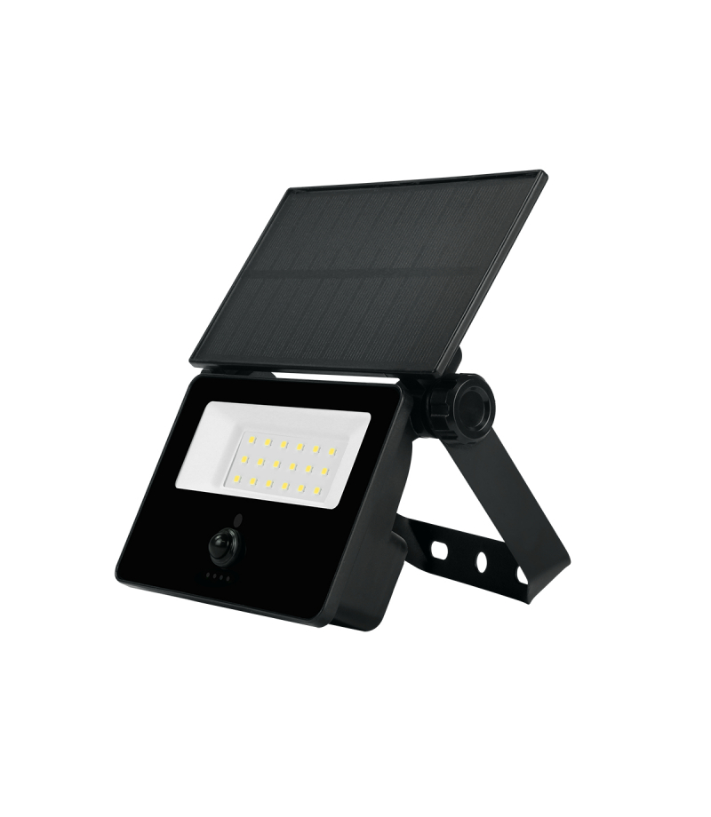 Naświetlacz solarny FLOWLITE 4000K 3W 300lm PIR IP65 czarna LITE LED line LITE 223943 LED line LITE 223943
