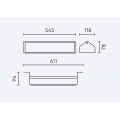 Oprawa Highbay STREAKBAY 4000K 100W 10000lm 120x60° IP65 czarna LITE